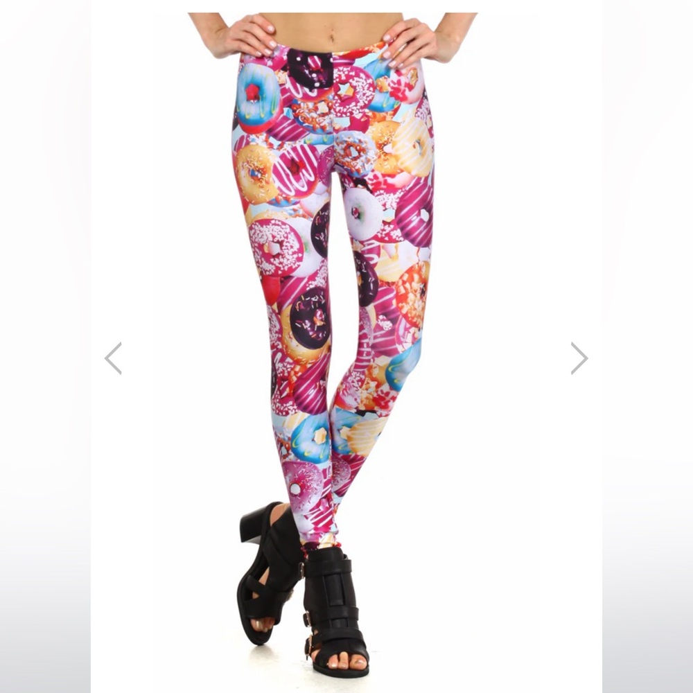 Poprageus Donut Leggings Size S